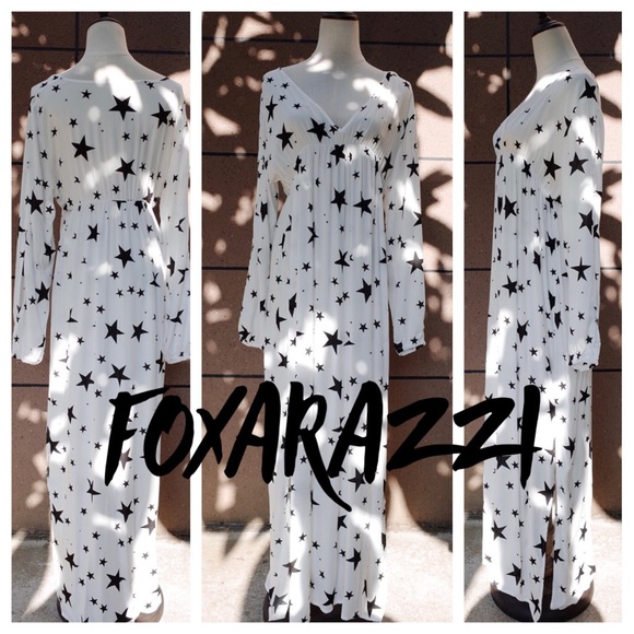 🌟Stars Cotton White Black Swim Coverup - Picture 8 of 8